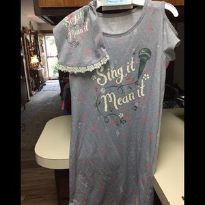 American Girl nightgown & matching doll nightgown